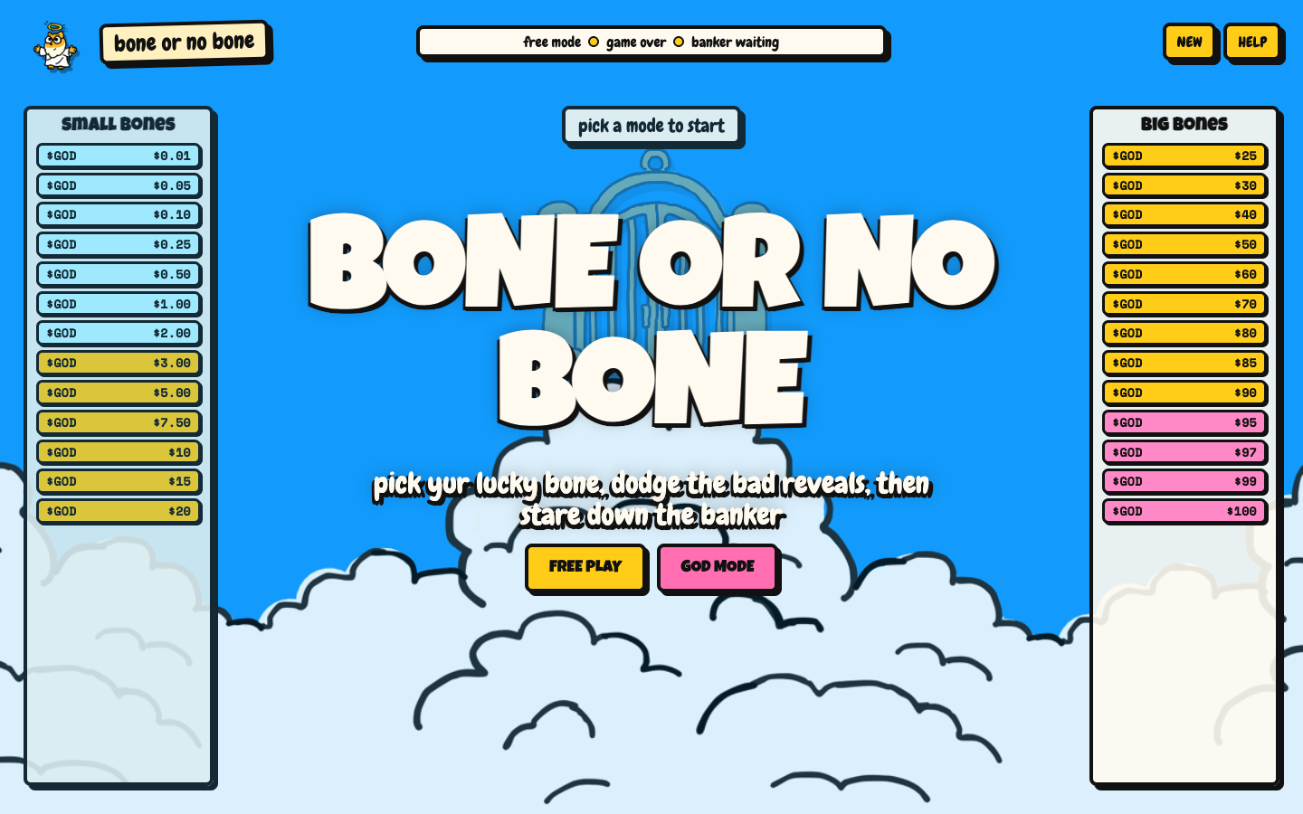 God The Dog Bone or No Bone screenshot