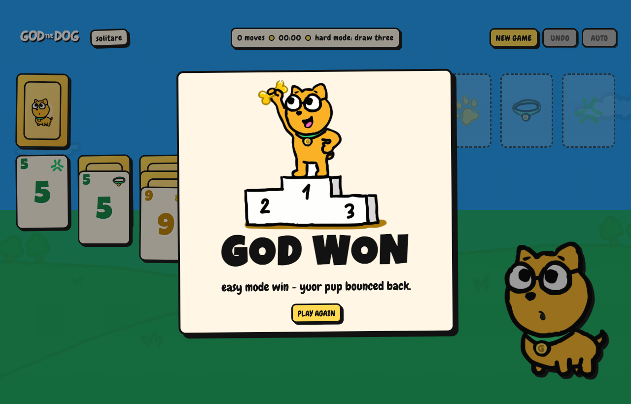 God The Dog Solitaire screenshot